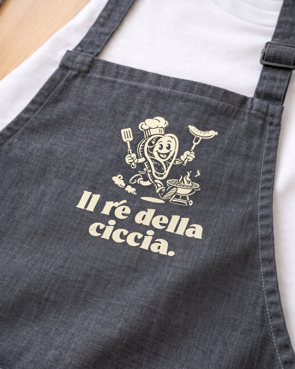 Grembiule il re della ciccia.