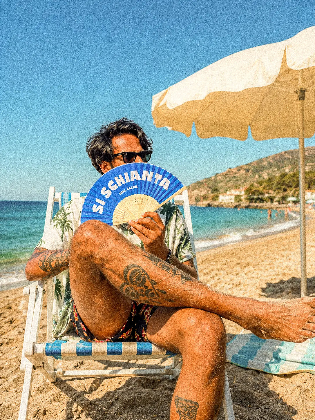 Ventaglio Si schianta dal caldo.