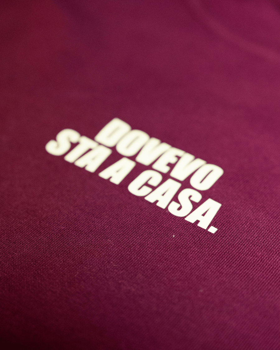 Felpa Dovevo sta a casa.