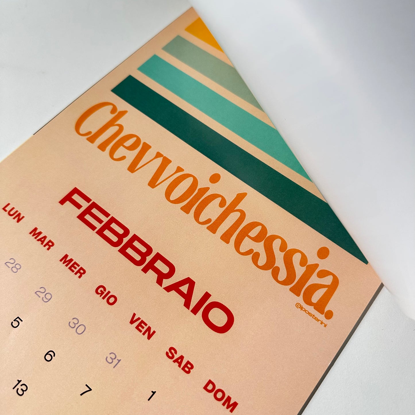 Calendario posterini 2025