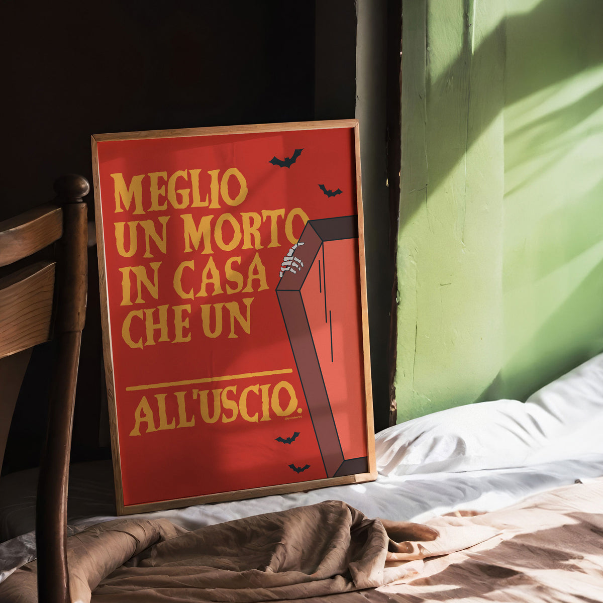 Meglio un morto in casa Posterino Halloween