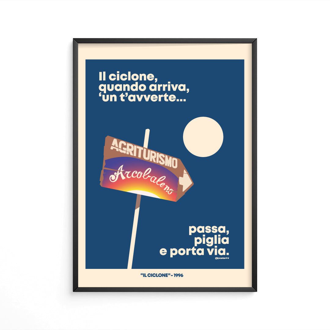 Il ciclone quando arriva un t'avverte.