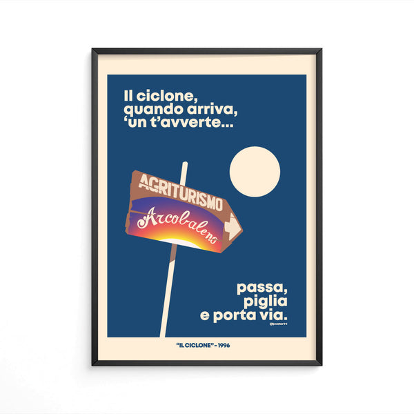 Il ciclone quando arriva un t'avverte.
