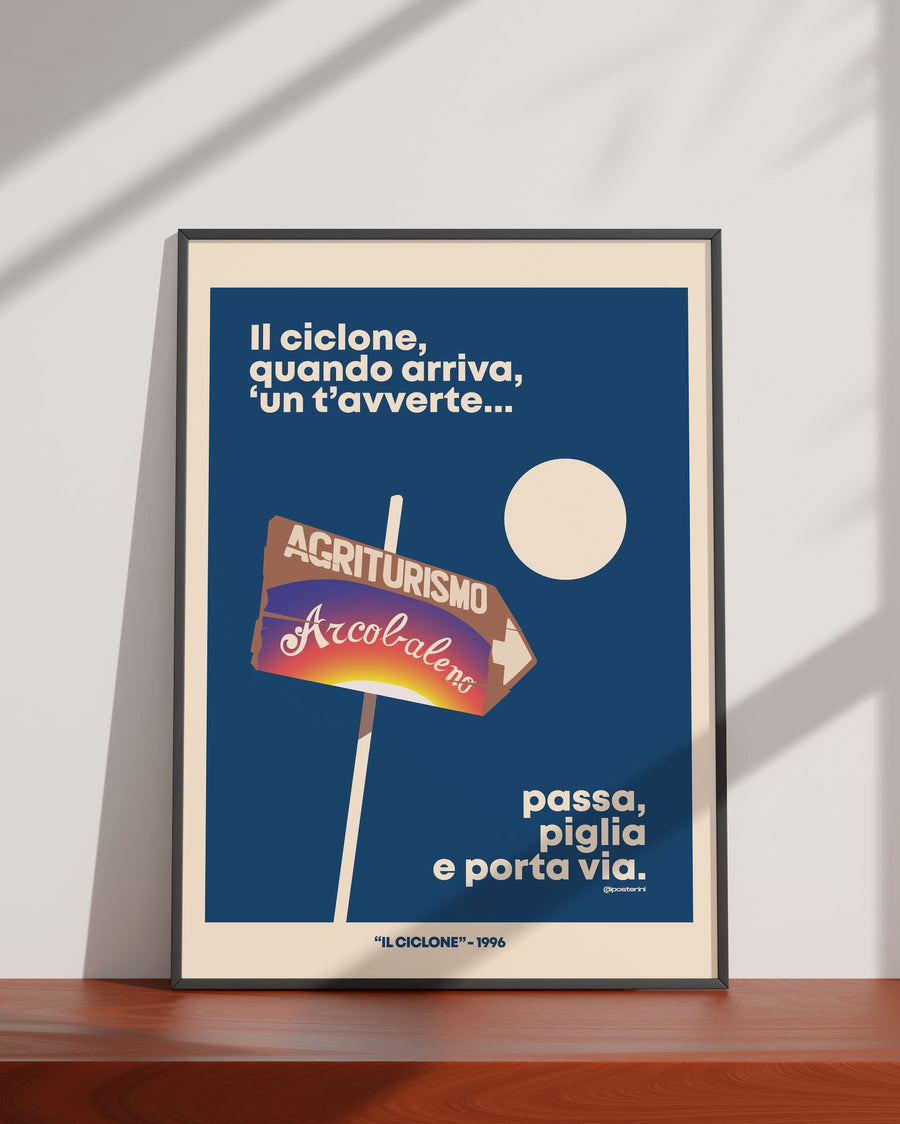 Il ciclone quando arriva un t'avverte.
